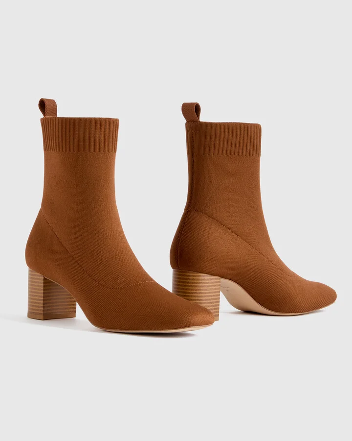 Eco Knit Heeled Bootie - Image 7