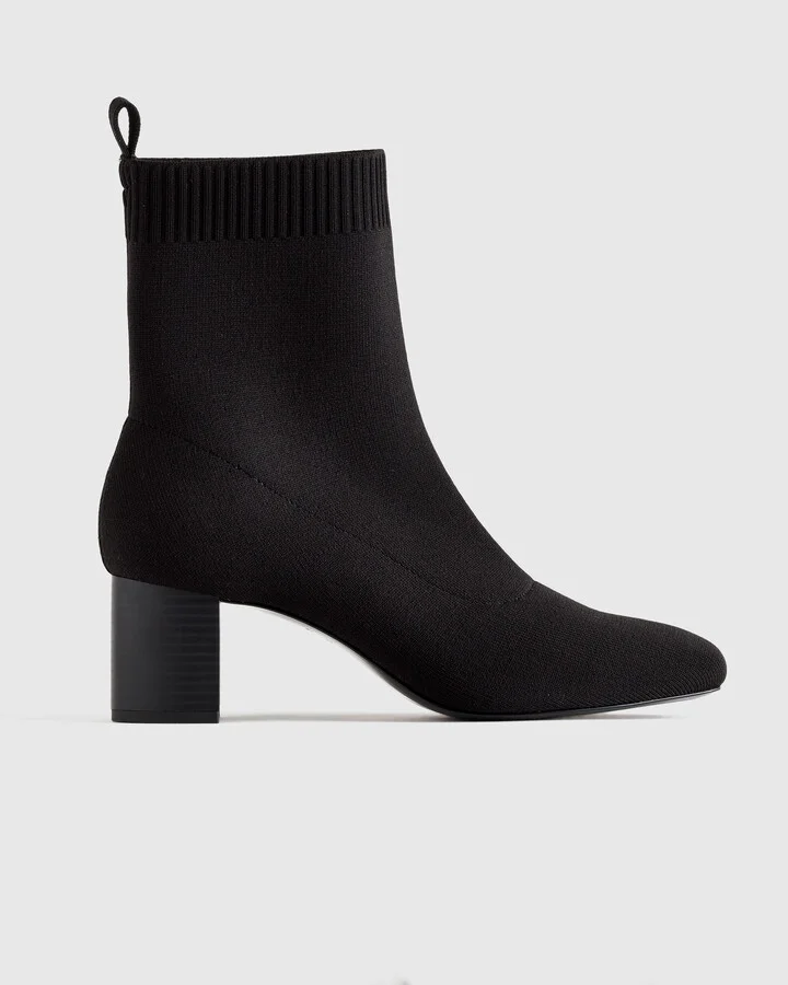 Eco Knit Heeled Bootie