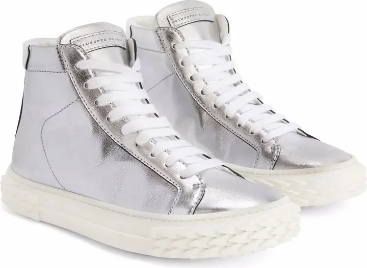 Ecoblabber metallic high-top sneakers - Image 2