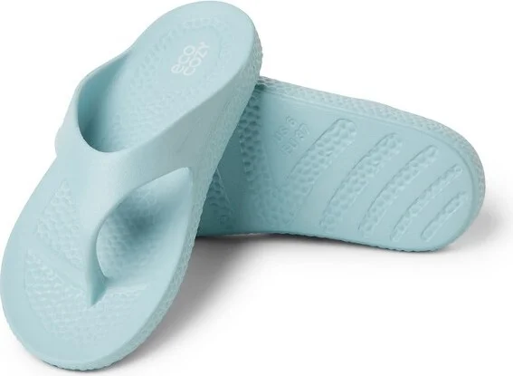 EcoCozy by Dearfoams Women's Sustainable Comfort Thong Sandal - Silver Metallic Size - Image 4