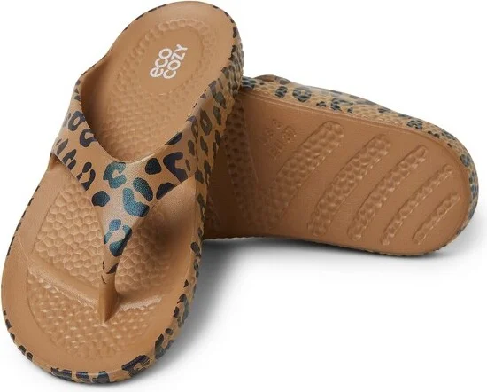EcoCozy by Dearfoams Women's Sustainable Comfort Thong Sandal - Silver Metallic Size - Image 5