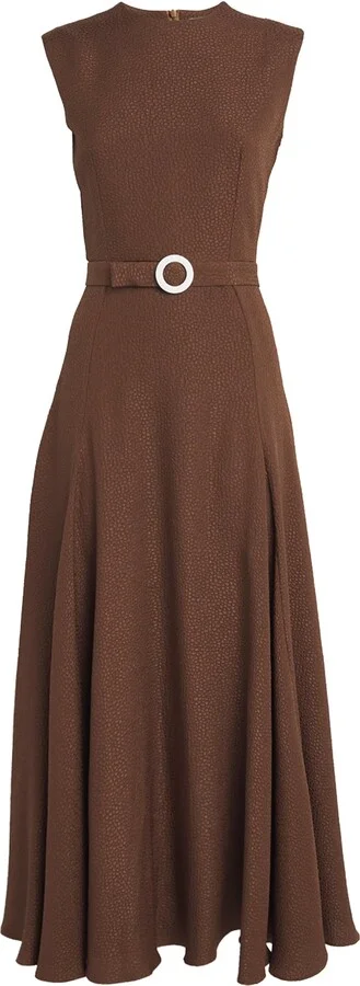 Edeline Lee Textured Jete Midi Dress