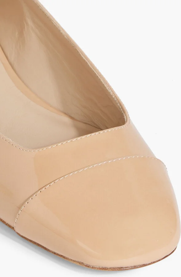 Eden crystal-embellished patent-leather ballet flats - Image 4