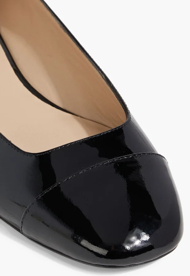 Eden crystal-embellished patent-leather ballet flats - Image 7