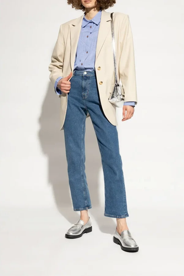 Eden metallic-leather loafers - Image 3