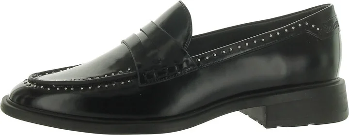 Eden Womens Patent Studded Loafers
