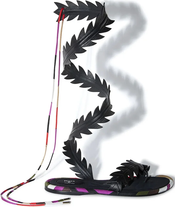 Edera leather flat sandals