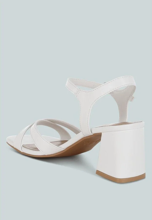 Edessa Square Toe Block Heel Sandals - Image 6