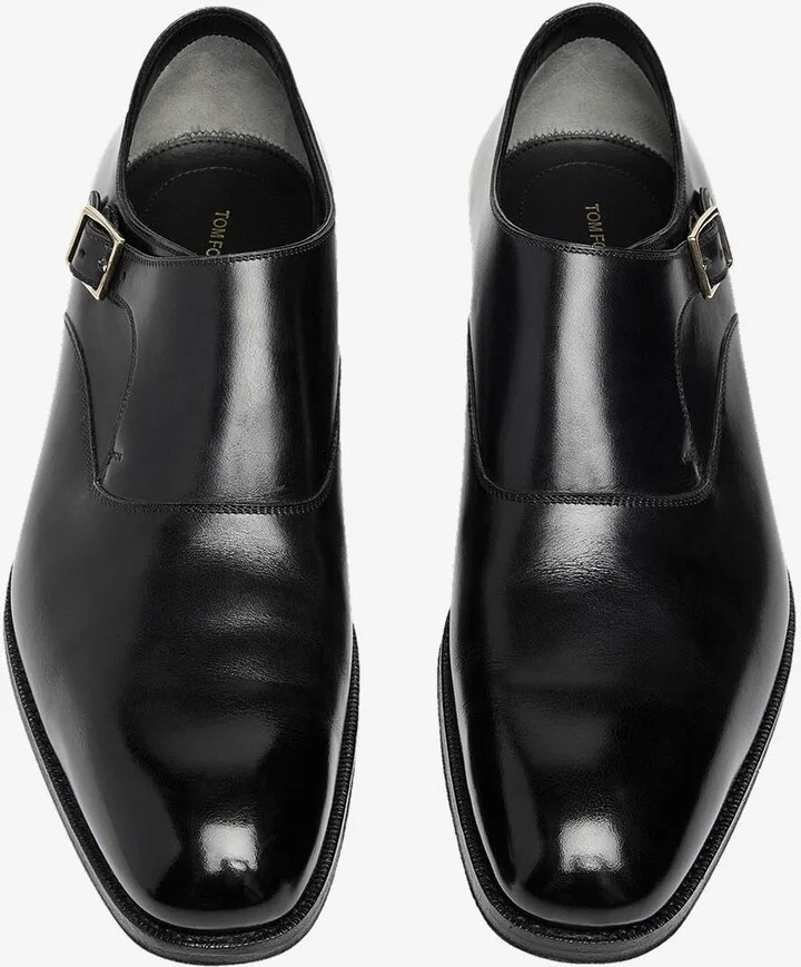Edgar Single Monk Strap Leather Shoes - Image 2