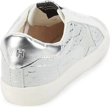 Edge Croc Embossed Leather Sneakers - Image 3