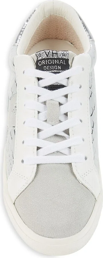 Edge Croc Embossed Leather Sneakers - Image 4