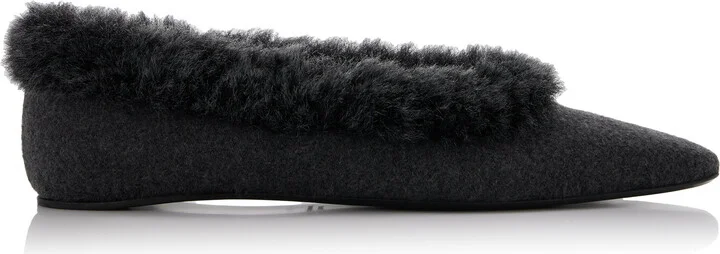 Edge Flannel Ballet Flats