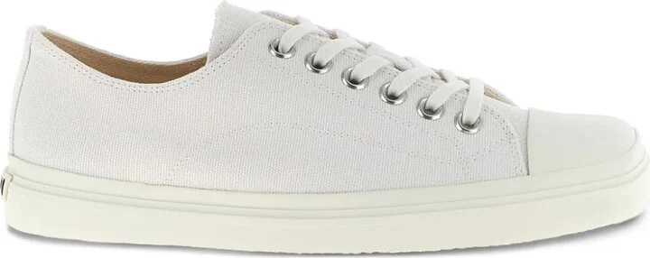 Edge square-toe canvas sneakers