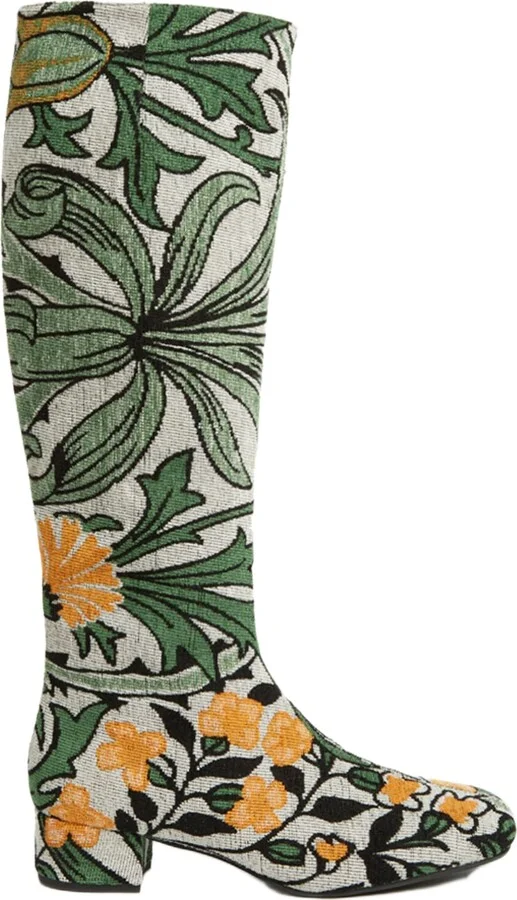 Edie Boots Jacquard Delta Ivory