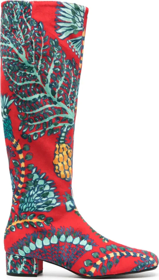 Edie velvet boots