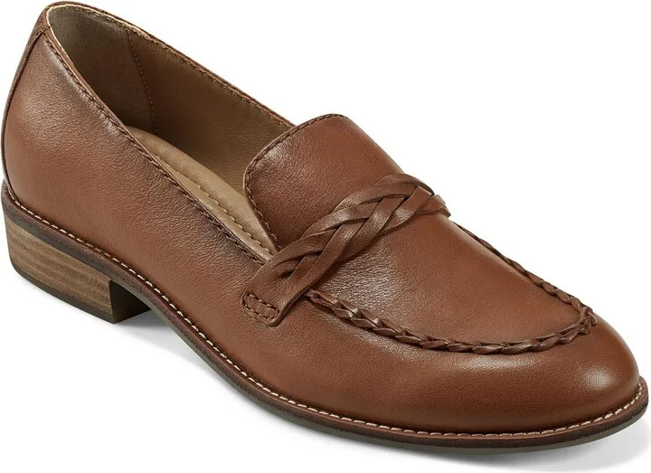 EDIE Womens Braided Man Made Loafers