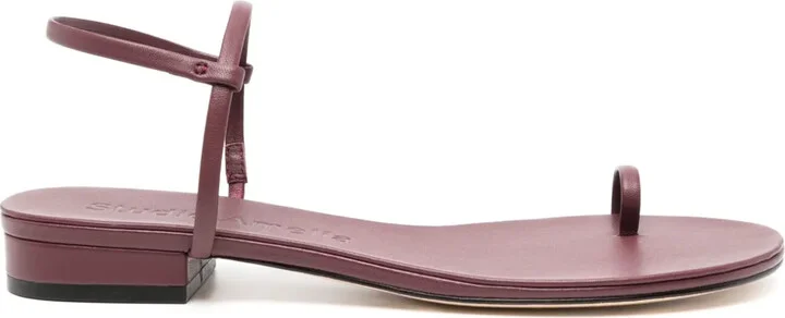 Edith flat leather sandals