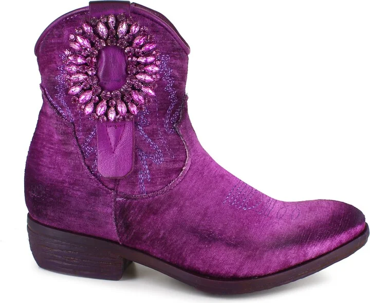 Edith Velvet Western Boot - Image 3