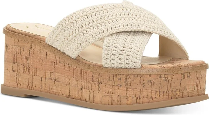 Ediza Womens Crochet Platform Sandals