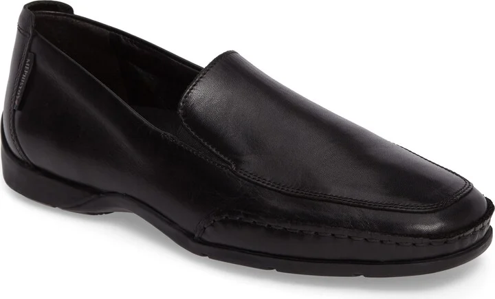 Black Smooth Leather