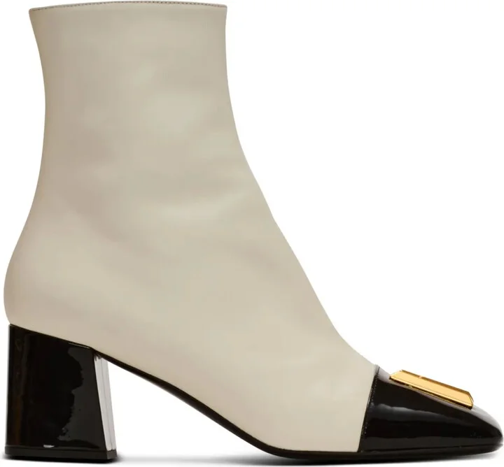 Edna 70mm two-tone ankle boots