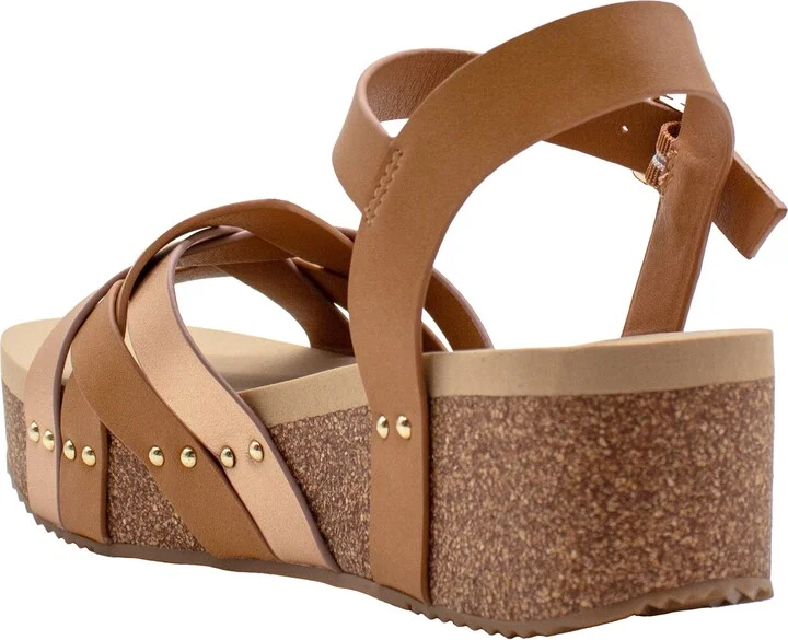 Edna Ankle Strap Platform Wedge Sandal - Image 10