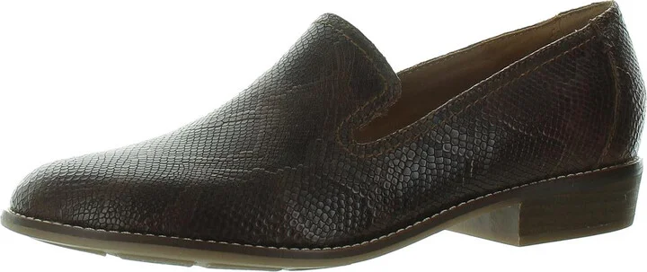 Edna Womens Leather Slip on Loafers