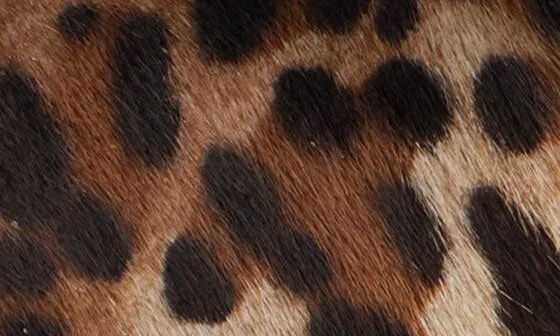 Edrik Leopard Print Kitten Heel Calf Hair Bootie - Image 5