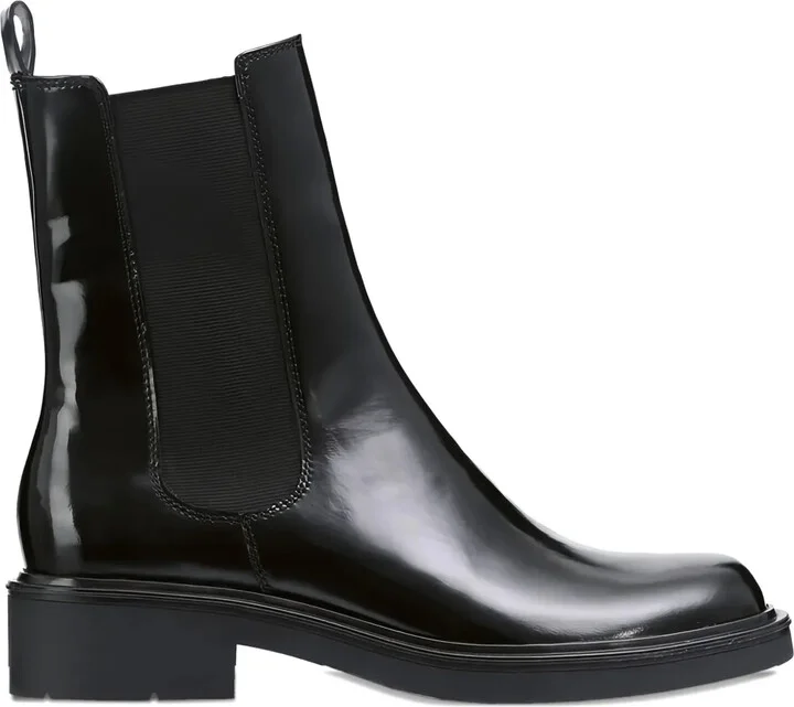 Edward patent-leather Chelsea boots