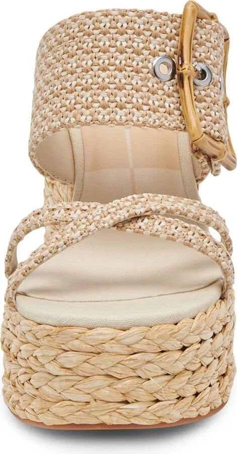 Edwina Raffia Platform Slide Sandal - Image 4