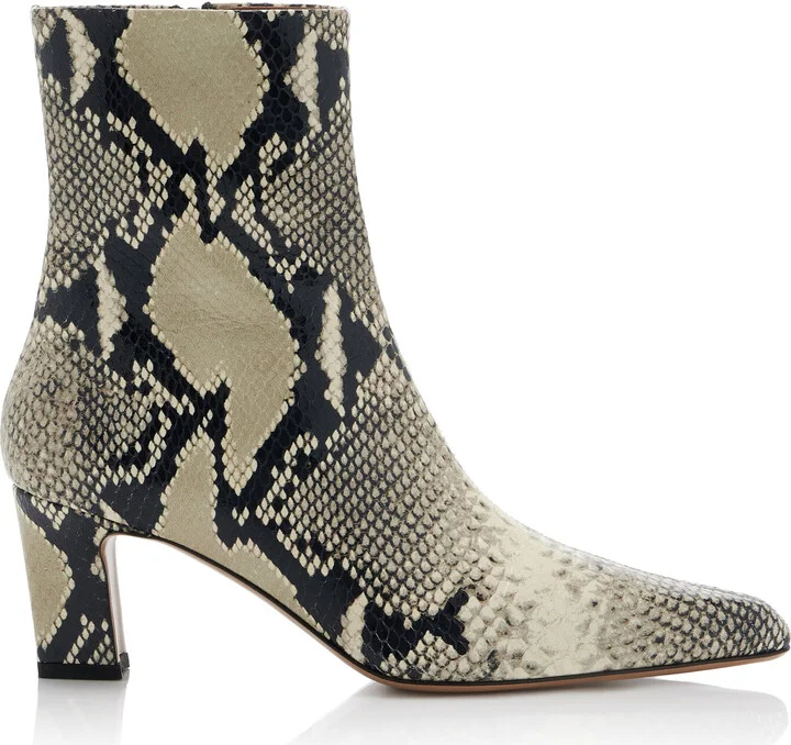 Effect Leather Ankle BootsTexas