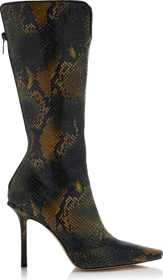 Effect Leather Knee BootsChoo