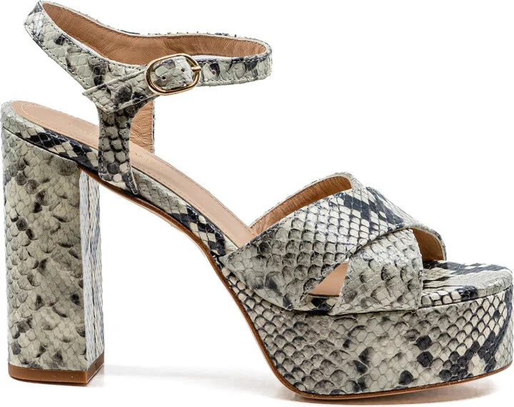 Effect Leather Platform SandalsGomez