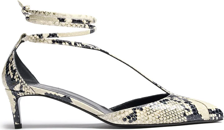 Effect Leather Pumps