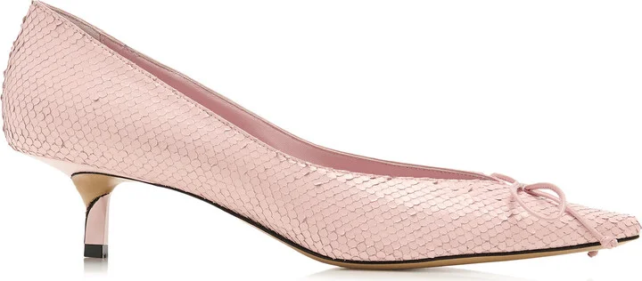 Effect Leather Pumps