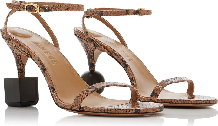 Effect Leather Sandals