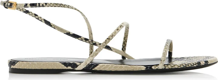Effect Leather Sandals