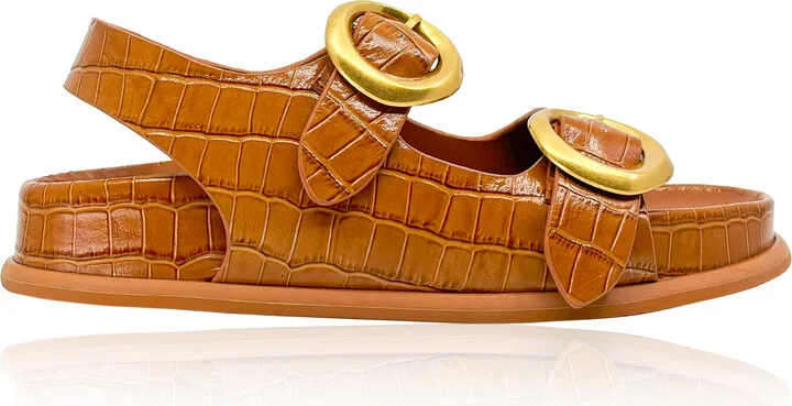 Effect Leather SandalsAmelia