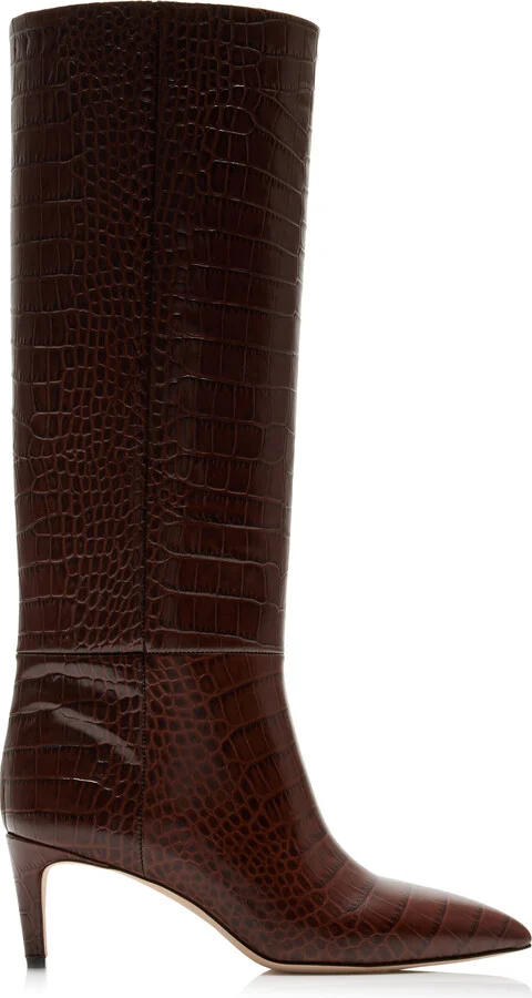 Effect Leather Stiletto BootsTexas