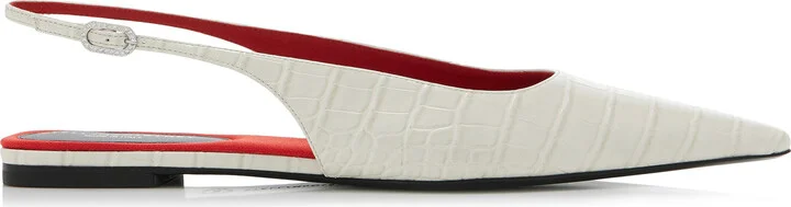 Effect Vegan Leather Slingback FlatsMcCartney