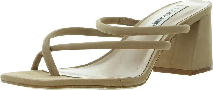 Effie Womens Slip On Toe Loop Slide Sandals