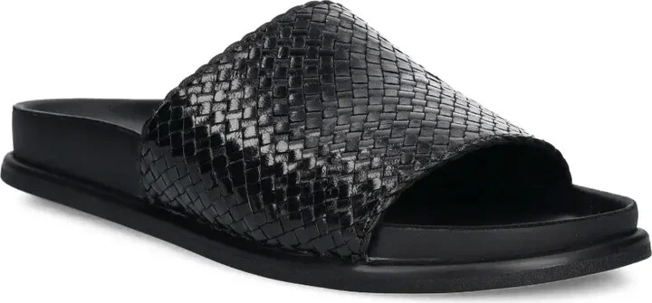 Effie woven leather slides - Image 2