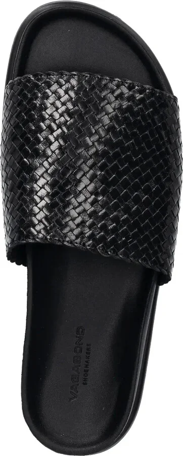 Effie woven leather slides - Image 3