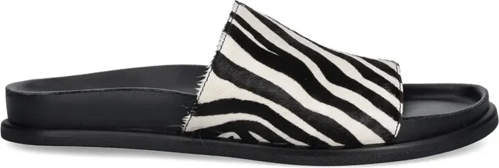 Effie zebra-print slides