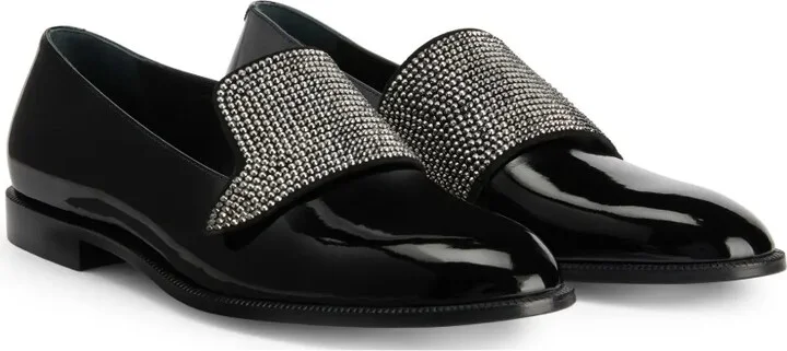 Eflamm crystal-embellished patent loafers - Image 2
