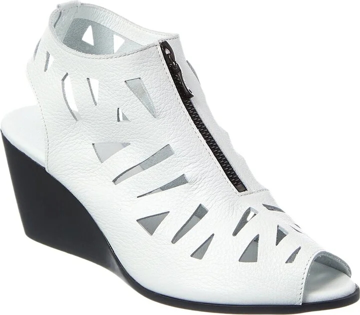 Eggaya Leather Wedge Sandal