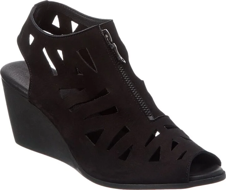 Eggaya Leather Wedge Sandal