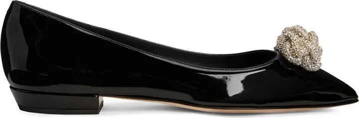 Eglantine crystal ballerina shoes