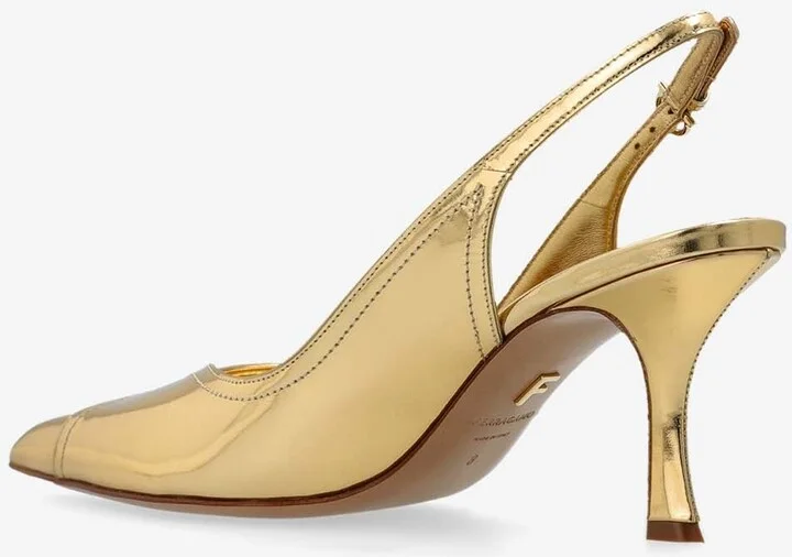 Egna 70 Metallic Slingback Pumps - Image 2