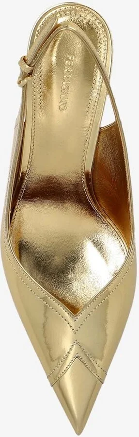 Egna 70 Metallic Slingback Pumps - Image 3